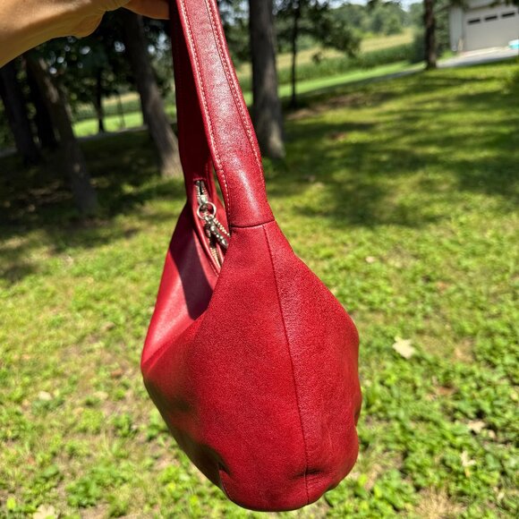 Vintage Coach Red Ergo Hobo 9219 - Picture 3 of 14